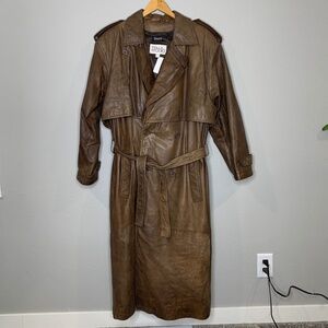 Pelle Studio Leather trench coat